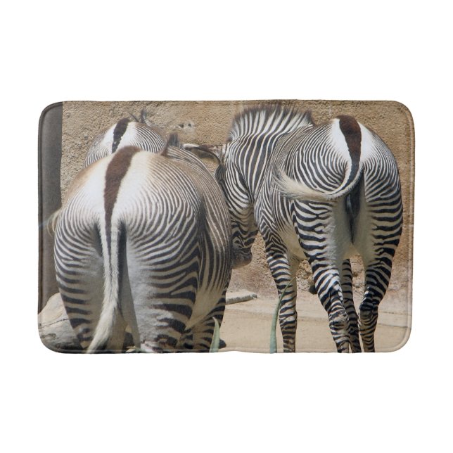 Alfombrilla De Baño ¡Divertido Zebra Bath Mat! (Anverso)