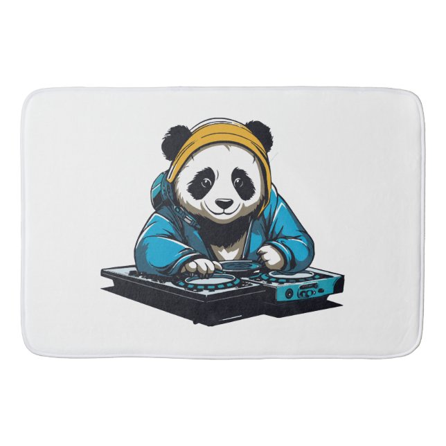 Alfombrilla De Baño DJ Kawaii Panda (Anverso)