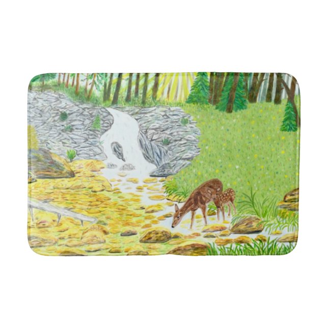 Alfombrilla De Baño Doe and Fawn (Anverso)