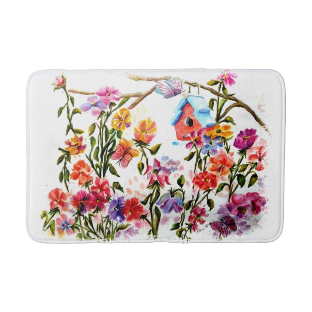 ALFOMBRILLA DE BAÑO DOG PAW IMPRESIONA CASA DE AVES (Anverso)