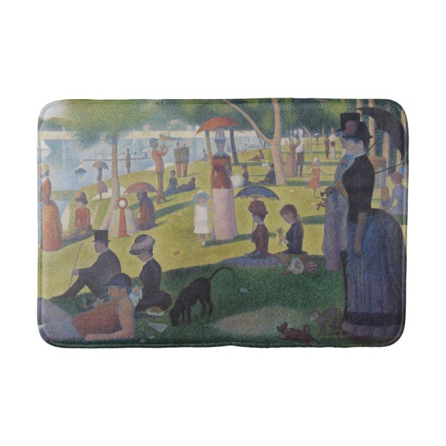 Alfombrilla De Baño Domingo de Seurat en la pintura clásica de La Gran (Anverso)