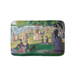 Alfombrilla De Baño Domingo en la pintura de La Grande Jatte Seurat