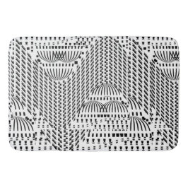 ALFOMBRILLA DE BAÑO DOMINIOS NEGROS Y BLANCOS