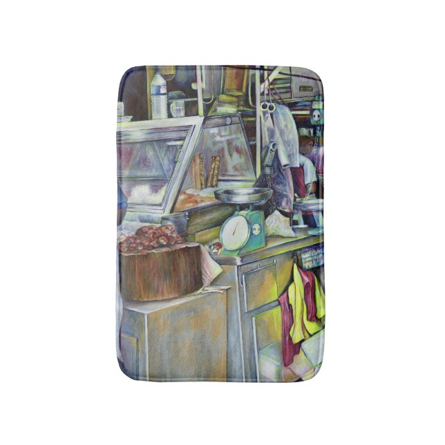 Alfombrilla De Baño ¿Dónde está el curry de la cabeza de pescado? Sing (Frente vertical)