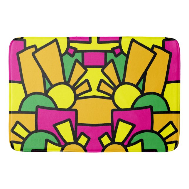 Alfombrilla De Baño Doodle festivo Art. 42 (Anverso)