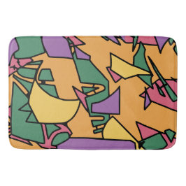 Alfombrilla De Baño Doodle festivo desordenado