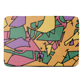 Alfombrilla De Baño Doodle festivo desordenado