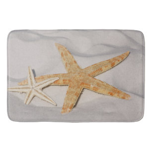 Alfombrilla De Baño Dos estrellas de mar en la arena