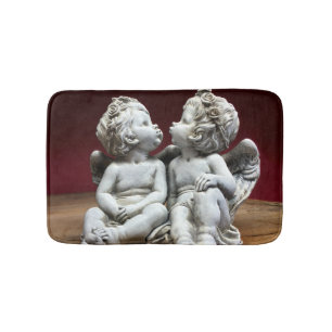 Alfombrilla De Baño Dos querubes divinas del ángel