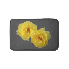 Alfombrilla De Baño Dos rosas amarillos