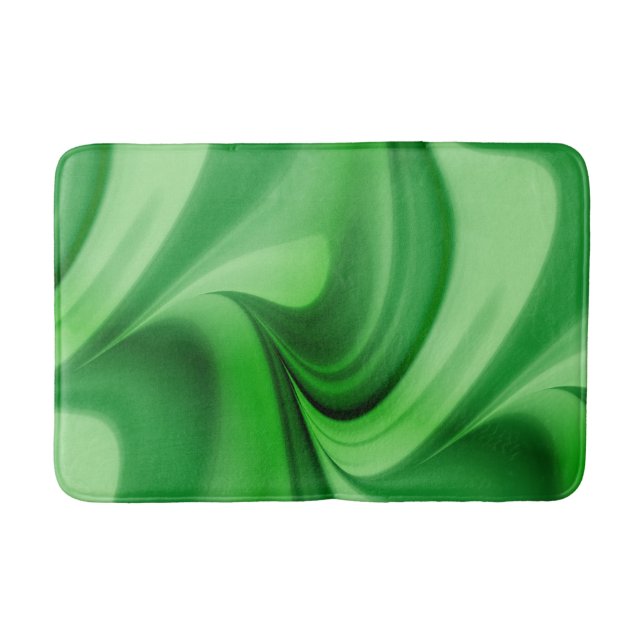 Alfombrilla De Baño Dos Tone Emerald Swirl (Anverso)