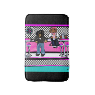 Alfombrilla De Baño Doxie Rock and Roll