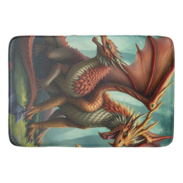 Alfombrilla De Baño 🔥 Drachenwelt – Das Reich der Lüfte und Flammen