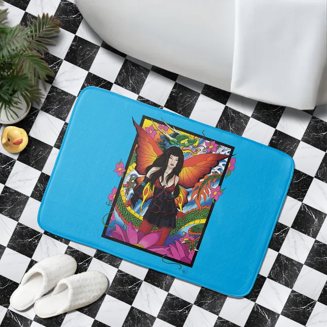 Alfombrilla De Baño Dragón acuático chino de Lotus Fairy (Subido por el creador)