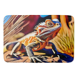 Alfombrilla De Baño Dragón con barba del desierto