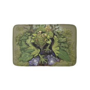 Alfombrilla De Baño Dragón de la magia de la Selva Profunda