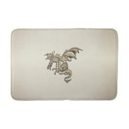 Alfombrilla De Baño Dragón dorado