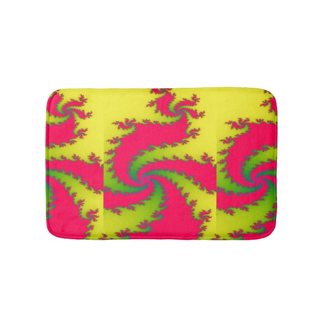 Alfombrilla De Baño Dragon Fractal Bath Mat chino de Año Nuevo (Anverso)