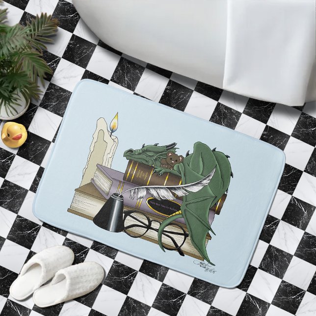 Alfombrilla De Baño Dragon Green Sleeping Bots (Subido por el creador)
