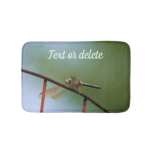 Alfombrilla De Baño Dragonfly on Wire Fence Close Personalizado