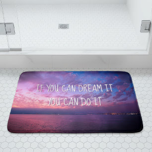 Alfombrilla De Baño Dream It Do It Purple Ocean Sunset Photography