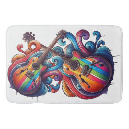 Alfombrilla De Baño Drin Sound Wood Wall Art