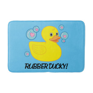 Alfombrilla De Baño Ducky de goma con las burbujas Corazón-Llenadas