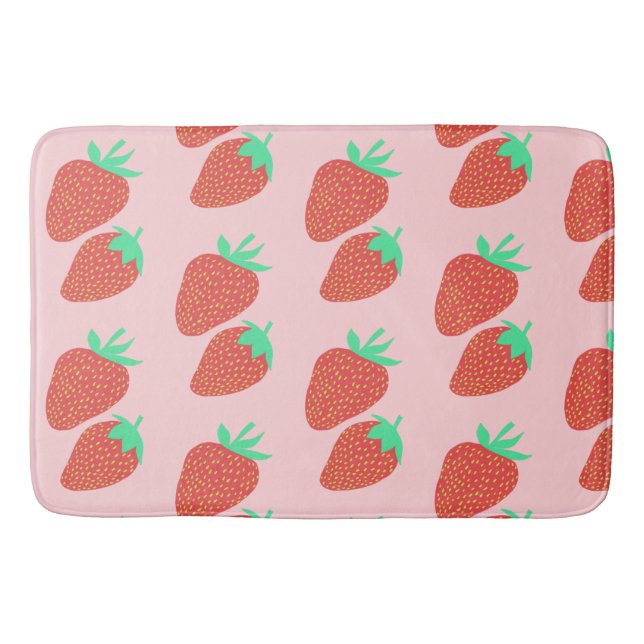 Alfombrilla De Baño Dulce fresas Fruity divertido (Anverso)