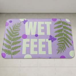 Alfombrilla De Baño Dulce Naturaleza Morado Pastel