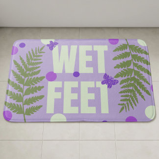 Alfombrilla De Baño Dulce Naturaleza Morado Pastel