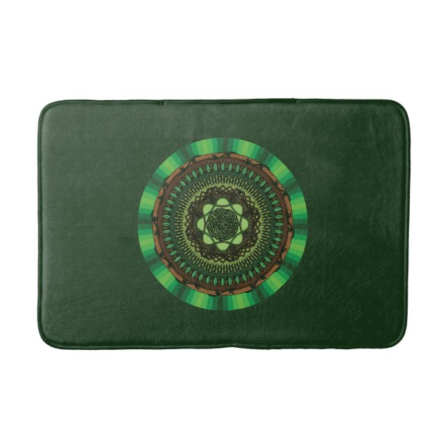 Alfombrilla De Baño Earth Mandala Bath Mat (Anverso)
