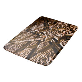 Alfombrilla De Baño Earthy Brown Stars