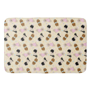 Alfombrilla De Baño Easter Bunny Goldendoodle Dogs
