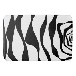 Alfombrilla De Baño Ebb y Flow 4 - Blanco y negro