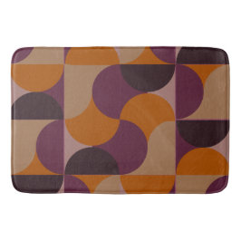 Alfombrilla De Baño Eclipse de vino quemado moderno de mediados del si