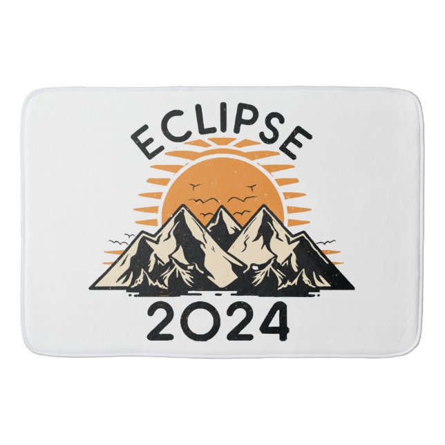 Alfombrilla De Baño Eclipse solar total 2024 (Anverso)
