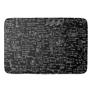 Alfombrilla De Baño Ecuaciones de la física en //negro