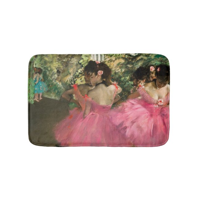Alfombrilla De Baño Edgar Degas - Bailarinas de rosa (Anverso)