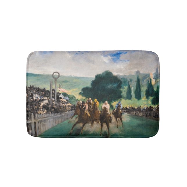 Alfombrilla De Baño Edouard Manet - Las carreras en Longchamp (Anverso)