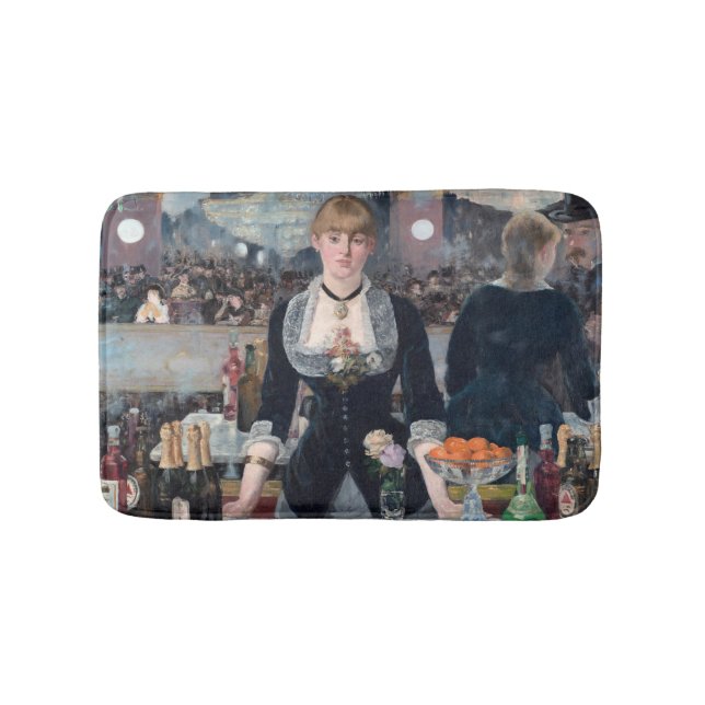 Alfombrilla De Baño Edouard Manet - Un bar en el Folies-Bergere (Anverso)