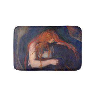 Alfombrilla De Baño Edvard Munch - Vampiro / Amor y dolor