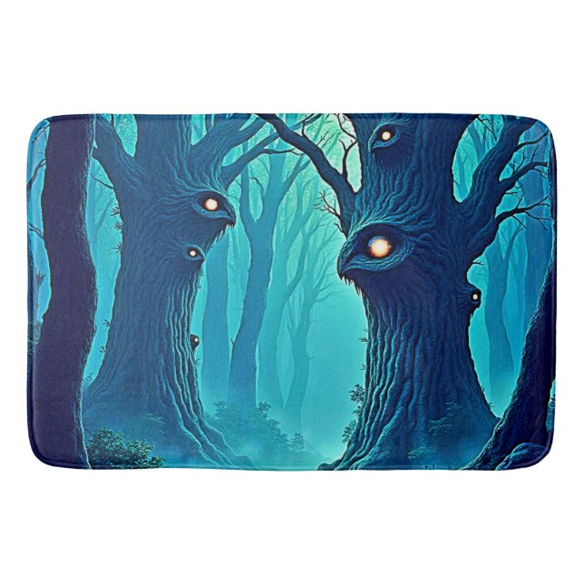 Alfombrilla De Baño Eerie Woodland Eyes (Anverso)