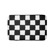 Efecto a cuadros blanco y negro de la salpicadura