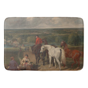 Alfombrilla De Baño Ejercicio de los caballos reales (arte equino)