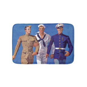 Alfombrilla De Baño Ejército, marina de guerra y infantes de marina