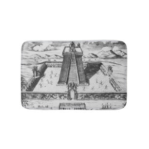 Alfombrilla De Baño El alcalde de Templo en Tenochtitlan