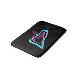 Alfombrilla De Baño El amor es un rastro de corazones