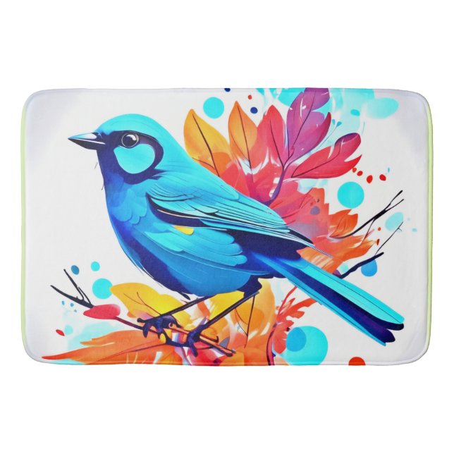 Alfombrilla De Baño El arte bliss de Bluebird (Anverso)