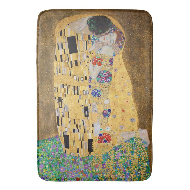 Alfombrilla De Baño El beso de Gustav Klimt Bath Mat (Frente vertical)