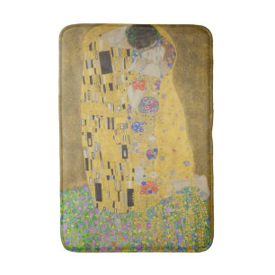 Alfombrilla De Baño El Beso, Pintura al Óleo Art Nouveau, Gustav Klimt